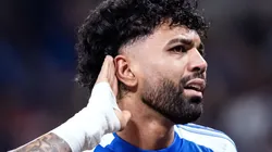 Gabigol após marcar gol contra o Flamengo, no Mineirão, pelo Brasileirão. Foto: Gustavo Aleixo/Cruzeiro