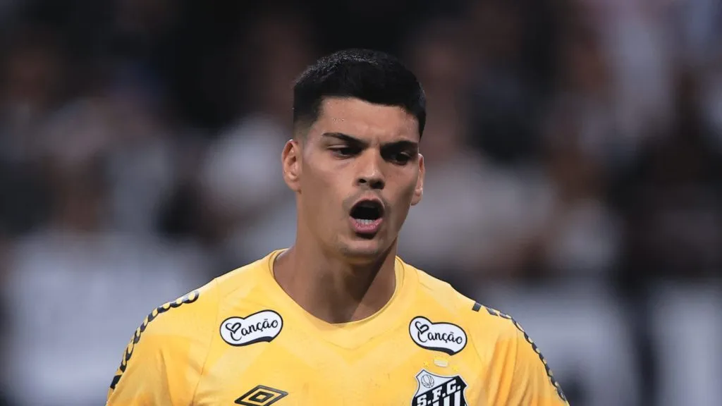 Foto: Ettore Chiereguini/AGIF – Brazão durante jogo do Santos contra o Corinthians na Neo Química Arena.