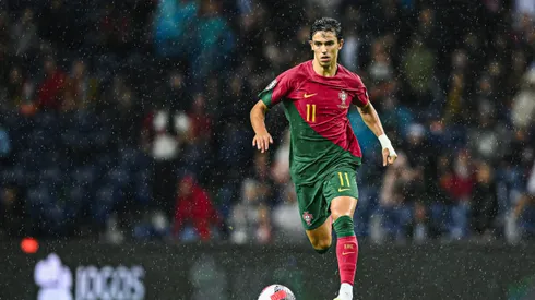 PORTO, PORTUGAL - OCTOBER 13: João Felix of Portugal during the UEFA EURO 2024 European qualifier match between Portugal and Slovakia at Estadio do Dragao on October 13, 2023 in Porto, Portugal. (Photo by Octavio Passos/Getty Images)