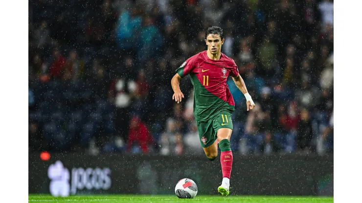 PORTO, PORTUGAL - OCTOBER 13: João Felix of Portugal during the UEFA EURO 2024 European qualifier match between Portugal and Slovakia at Estadio do Dragao on October 13, 2023 in Porto, Portugal. (Photo by Octavio Passos/Getty Images)