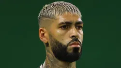 Alexander Barboza jogador do Botafogo durante execução do hino nacional antes da partida contra o Palmeiras no estádio Arena Allianz Parque pelo campeonato Brasileiro A 2024.