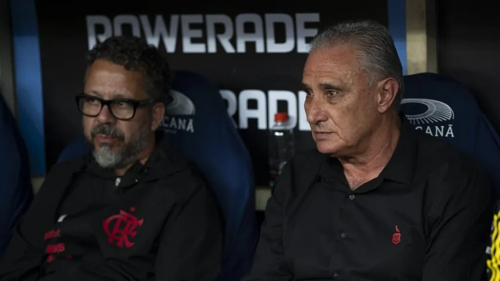 Foto: Jorge Rodrigues/AGIF – Tite e Cléber Xavier em passagem pelo Flamengo.