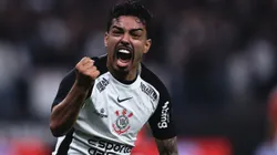 Matheus Bidu jogador do Corinthians comemora durante partida contra o Internacional - Foto: Ettore Chiereguini/AGIF