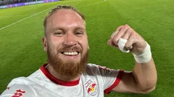 Isidro Pitta, jogador do Bragantino selou a vitória sobre Mirassol nesta segunda-feira pelo Campeonato Brasileiro