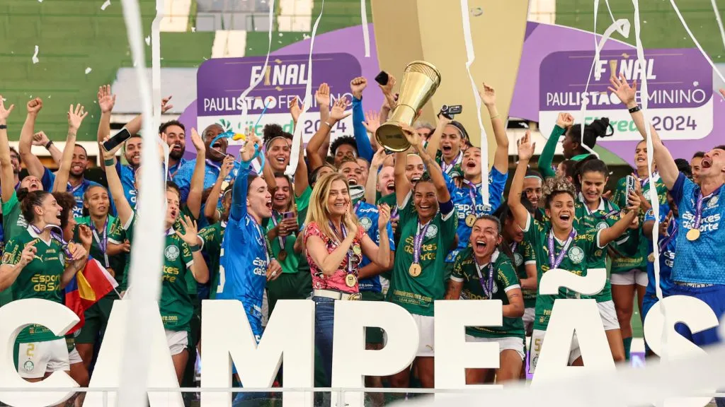 Time do Palmeiras campeão do Paulistão Feminino em 2024