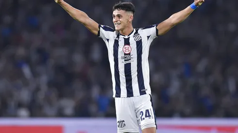 CORDOBA, ARGENTINA – FEBRUARY 11: Ramón Sosa of Talleres celebrates after the team's victory in a match between Talleres and Boca Juniors as part of the 2023 Professional League Tournament at Mario Alberto Kempes Stadium on February 11, 2023 in Cordoba, Argentina. (Photo by Hernan Cortez/Getty Images)