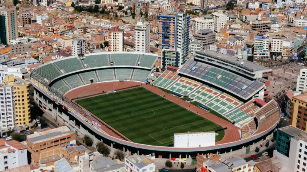 Estádio Hernando Siles, situado em La Paz, na Bolívia. Foto: José Tramontin/Athletico-PR.