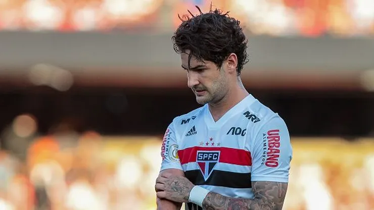 Alexandre Pato, ex-jogador do São Paulo durante o jogo contra o Botafogo pelo Brasileirao Series A 2019, no Morumbi