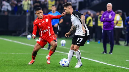 Coronado, jogador do Corinthians durante partida contra o America de Cali no estadio Arena Corinthians pelo campeonato Copa Sul-americana 2025.