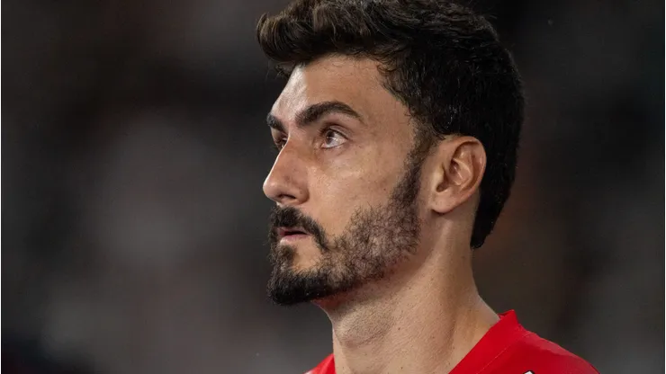 Rafael durante partida pelo São Paulo.