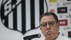 Marcelo Teixeira presidente do Santos durante coletiva de imprensa realizada no CT Rei Pelé. Foto: Reinaldo Campos/AGIF