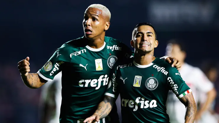 Dudu e Deyverson juntos - Foto: Alexandre Schneider/Getty Images.