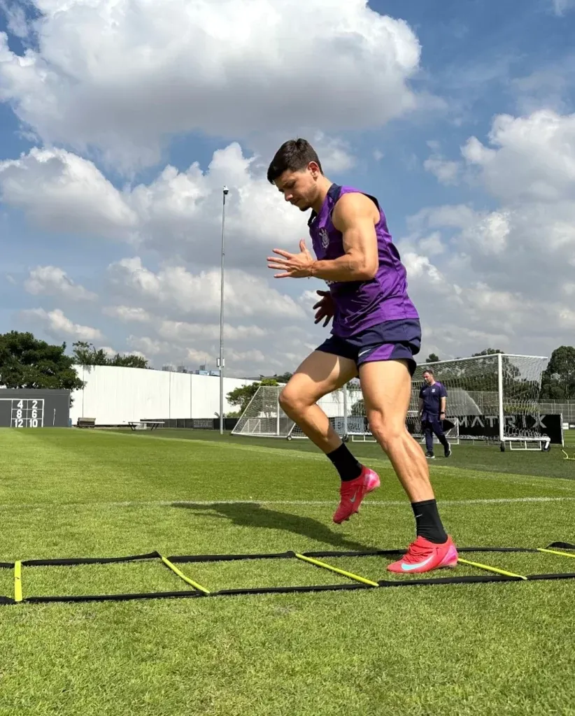 Rodrigo Garro volta aos treinos do Corinthians – Foto: Reprodução/Instagram