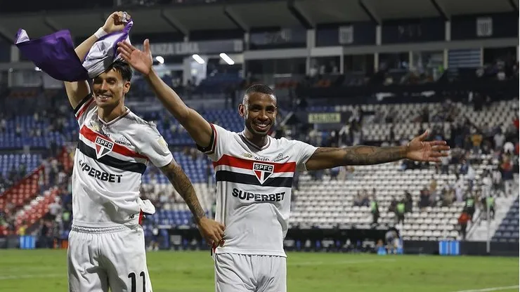 André Silva marcou os dois gols na vitória do São Paulo sobre o Alianza Lima. Foto: Rubens Chiri/São Paulo FC