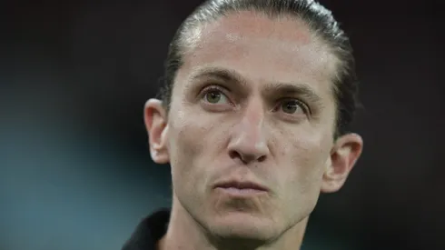 Filipe Luis, técnico do Flamengo, durante partida contra o Cordoba no estádio Maracanã pela Copa Libertadores