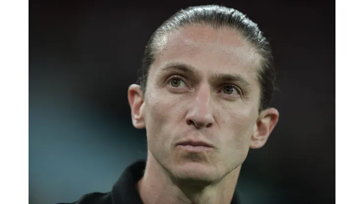 Filipe Luis, técnico do Flamengo, durante partida contra o Cordoba no estádio Maracanã pela Copa Libertadores