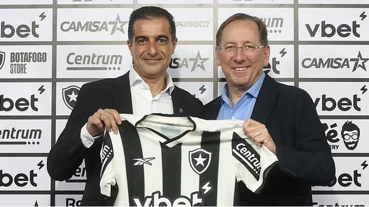 Textor e Paiva no Botafogo. Foto: Vítor Silva/Botafogo