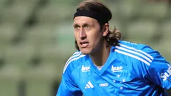 Goleiro falou com a imprensa - Foto: Gilson Lobo/AGIF.