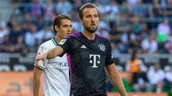Harry Kane em partida entre Bayern de Munique e Borussia M’gladbach. Foto: Werner Otto / Alamy Stock Photo