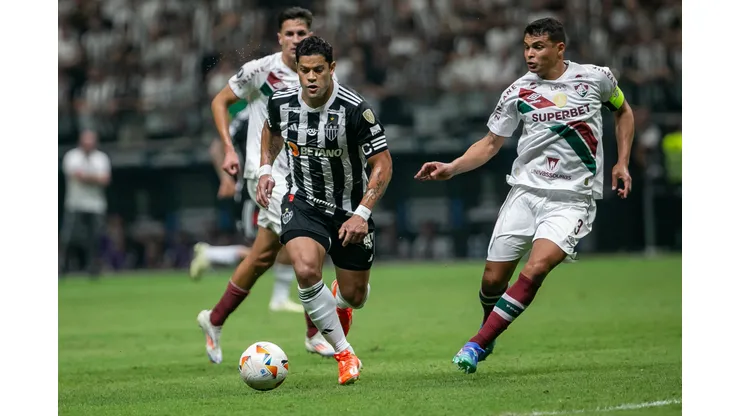 MG - BELO HORIZONTE - 25/09/2024 - COPA LIBERTADORES 2024, ATLETICO-MG X FLUMINENSE - Hulk jogador do Atletico-MG durante partida contra o Fluminense no estadio Arena MRV pelo campeonato Copa Libertadores 2024. Foto: Fernando Moreno/AGIF