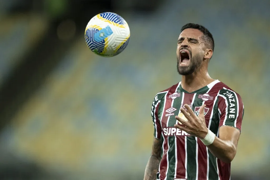 RJ – RIO DE JANEIRO – 01/06/2024 – BRASILEIRO A 2024, FLUMINENSE X JUVENTUDE – Renato Augusto jogador do Fluminense lamenta durante partida contra o Juventude no estadio Maracana pelo campeonato Brasileiro A 2024. Foto: Jorge Rodrigues/AGIF