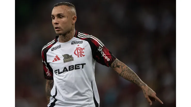 RJ - RIO DE JANEIRO - 19/04/2025 - BRASILEIRO A 2025, VASCO X FLAMENGO - Cebolinha jogador do Flamengo durante partida contra o Vasco no estadio Maracana pelo campeonato Brasileiro A 2025. Foto: Thiago Ribeiro/AGIF