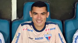 Santos durante partida do Fortaleza