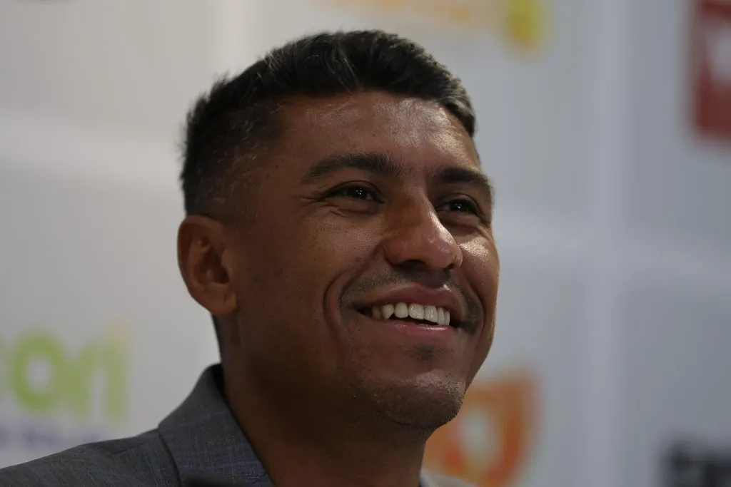 SP – MIRASSOL – 11/12/2024 – COLETIVA APRESENTACAO PAULINHO – COORDENADOR TECNICO DO MIRASSOL – Paulinho durante sua apresentacao oficial como coordenador tecnico do Mirassol em coletiva de imprensa realizada no CT do Mirassol. Foto: Pedro Zacchi/AGIF