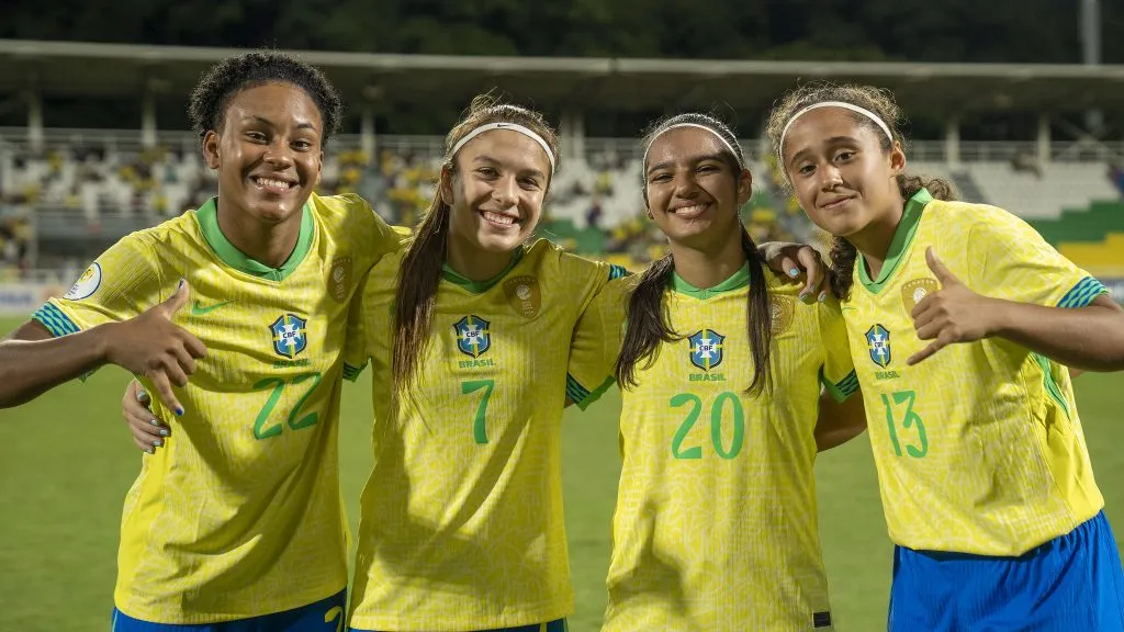 Jogadoras da Seleção Brasileira Feminina Sub-17