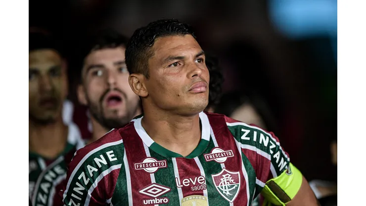 Thiago Silva jogador do Fluminense durante partida contra o Juventude no estádio Maracanã pelo campeonato Copa Do Brasil 2024. Foto: Thiago Ribeiro/AGIF
