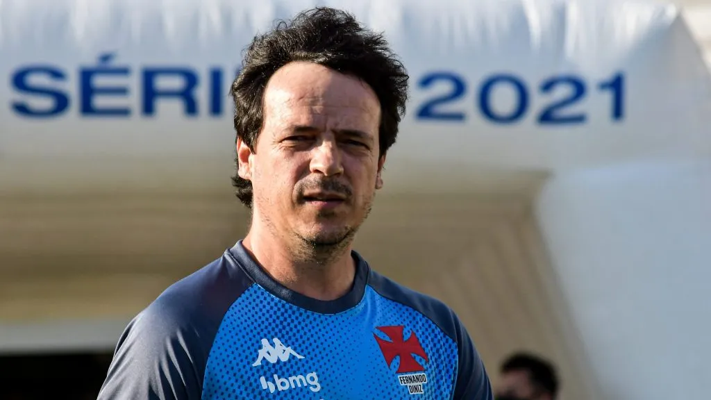 Fernando Diniz técnico do Vasco durante partida contra o Coritiba no estádio São Januário pelo campeonato Brasileiro B 2021. Foto: Thiago Ribeiro/AGIF
