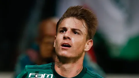 Róger Guedes durante sua passagem pelo Verdão.