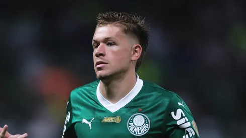 Bruno Fuchs durante partida do Palmeiras - Foto: Ettore Chiereguini/AGIF