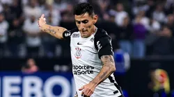 Fabrizio Angileri jogador do Corinthians durante partida contra o America de Cali no estádio Arena Corinthians pelo campeonato Copa Sul-americana 2025.