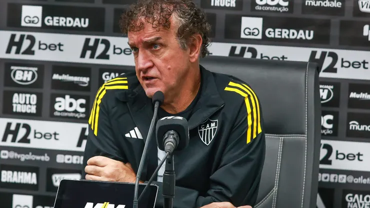 Cuca, técnico do Atlético-MG, durante partida contra o Juventude. Foto: Luiz Erbes/AGIF