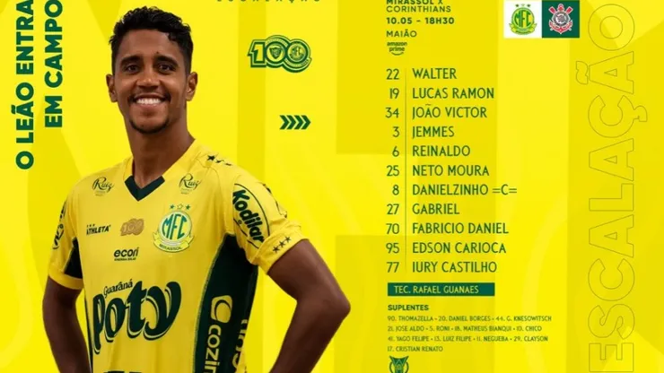 Escalação do Mirassol