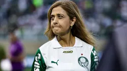 Leila Pereira, presidente do Palmeiras antes da partida contra o Corinthians na Arena Barueri pelo campeonato Brasileiro A 2025. Foto: Fabio Giannelli/AGIF