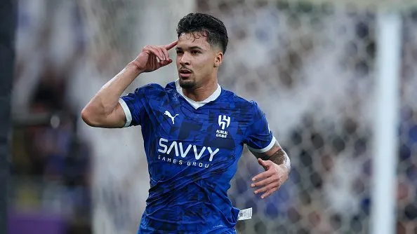 Marcos Leonardo comemorando. Foto: Yasser Bakhsh/Getty Images