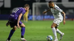 Guilherme jogador do Santos durante partida contra o Ceará no estádio Vila Belmiro - Foto: Reinaldo Campos/AGIF