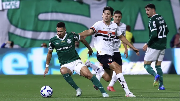 Palmeiras x São Paulo pelo Campeonato Brasileiro A 2025. Foto: Marcello Zambrana/AGIF