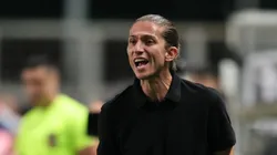 Filipe Luís em partida pelo Flamengo
