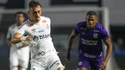 Santos x Ceará se enfrentam pelo Brasileirão 2025. Foto: Reinaldo Campos/AGIF
