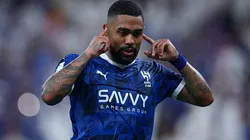Malcom comemorando gol pelo Al-Hilal contra Gwangju, pela AFC Champions League. Foto: Yasser Bakhsh