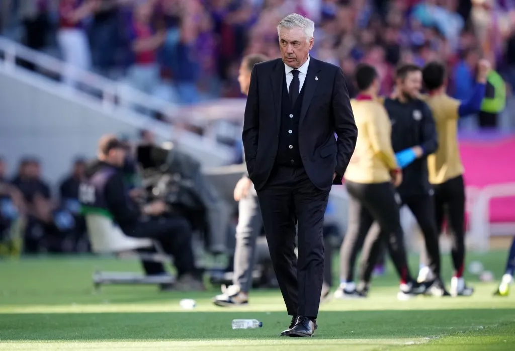 Ancelotti fará o primeiro treinamento no CT do Corinthians – Foto: Alex Caparros/Getty Images