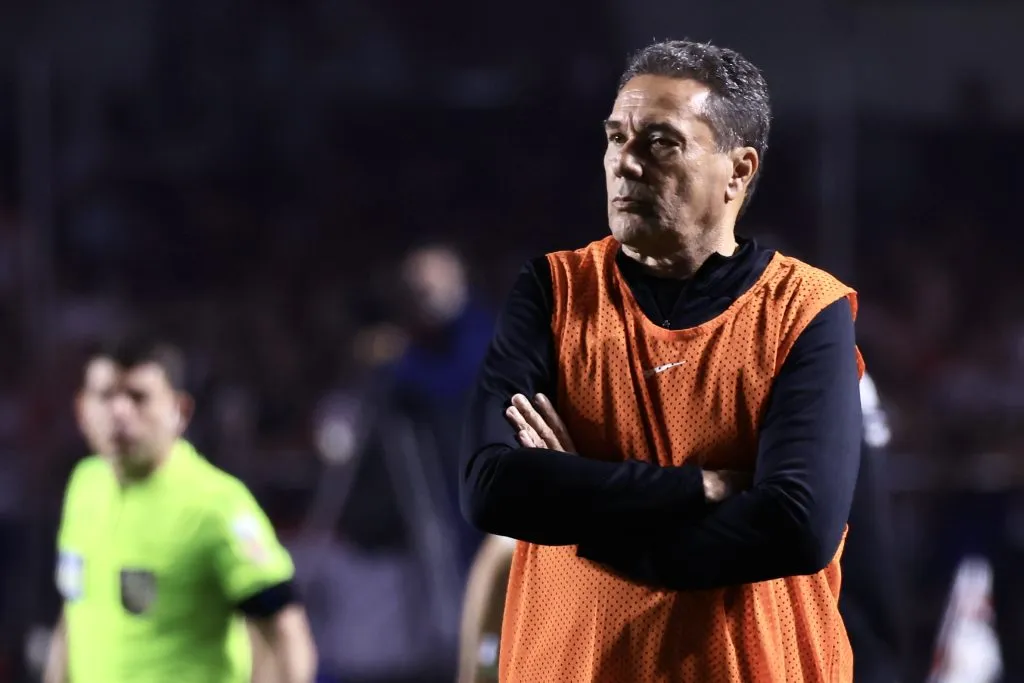 SP – SAO PAULO – 16/08/2023 – COPA DO BRASIL 2023, SAO PAULO X CORINTHIANS – Vanderlei Luxemburgo tecnico do Corinthians durante partida contra o Sao Paulo no estadio Morumbi pelo campeonato Copa do Brasil 2023. Foto: Marcello Zambrana/AGIF