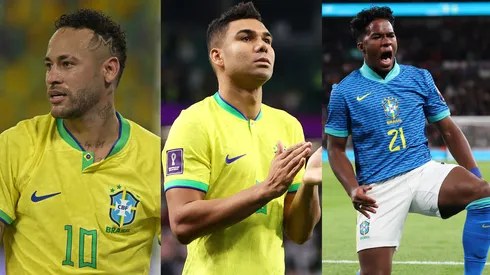 Neymar, Casemiro, Endrick e outros podem retornar em primeria convocação de Ancelotti. FotoxFoto: Getty Images.