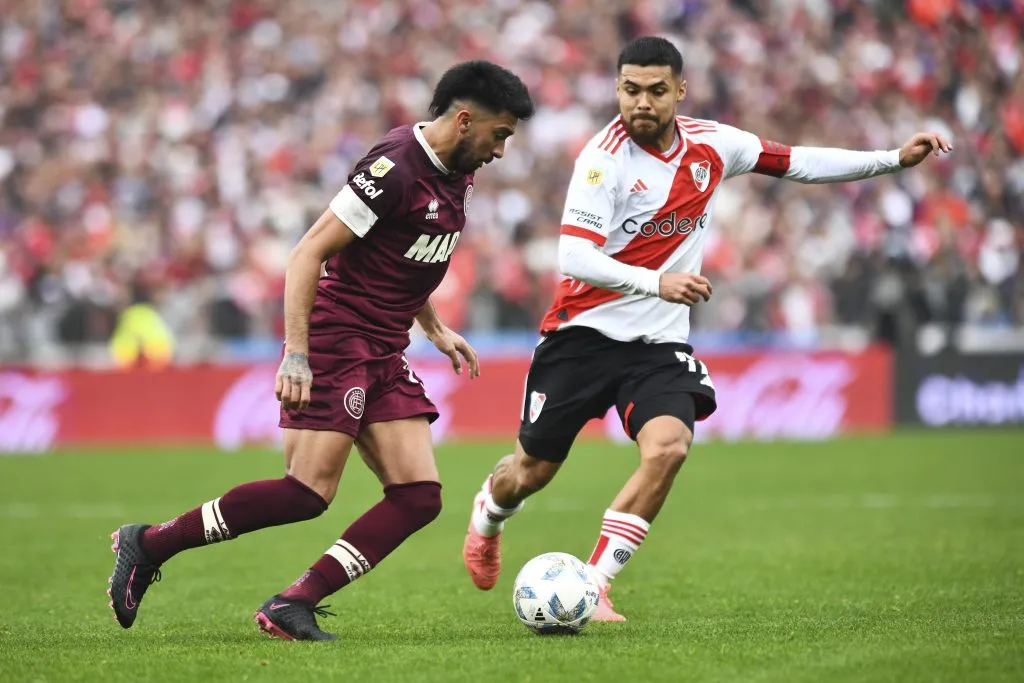 Paulo Díaz em ação pelo River Plate. Photo by Rodrigo Valle/Getty Images