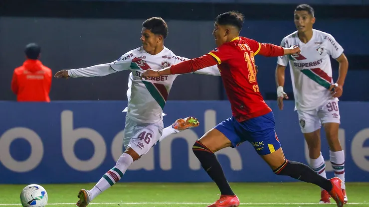 Jogadores do Fluminense durante a partida do grupo F da CONMEBOL Copa Sul-Americana contra o Union Espanola - Foto: Marcelo Hernandez/Getty Images