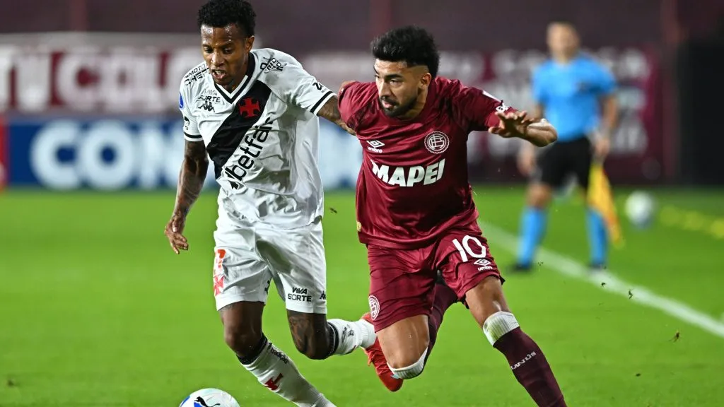 Vasco joga mal e acaba perdendo para o Lanús na Argentina. Foto: Getty Images.