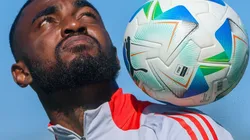 Ramon, lateral-esquerdo do Inter durante treino no CT nesta terça-feira com foco na Libertadores